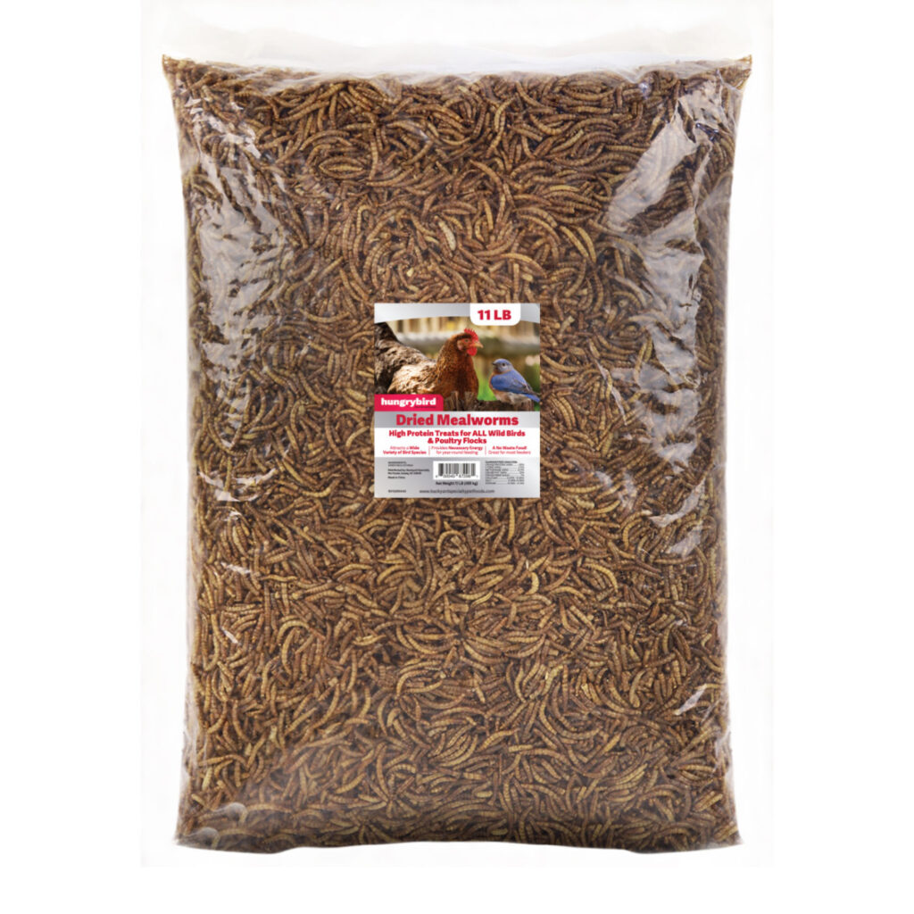 Hungrybird Dried Mealworms 11Lb Bag
